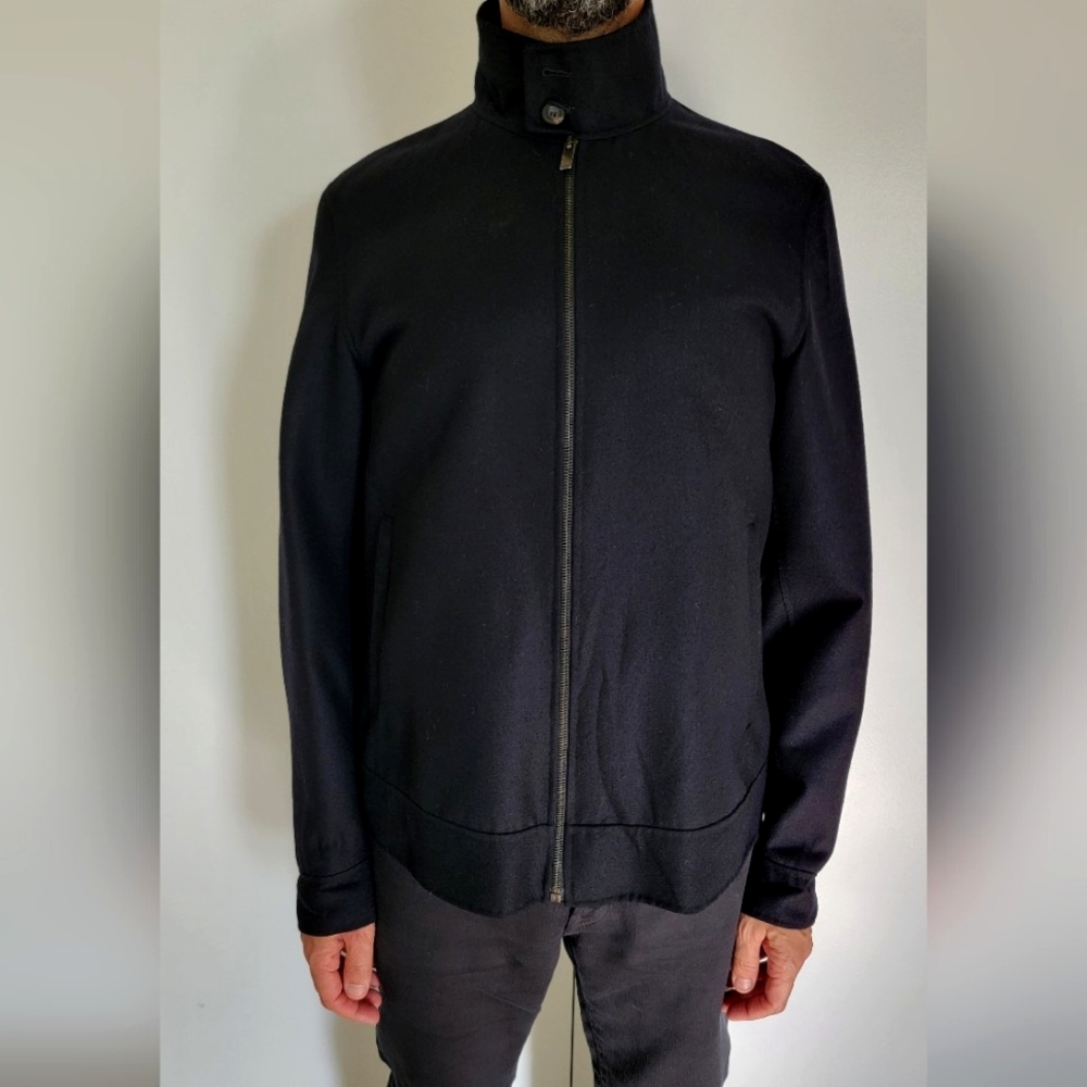 Jil Sander Mens Moto Jacket Black